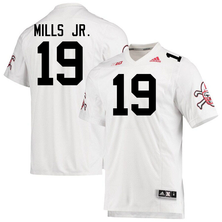 #19 Cortez Mills Jr. Nebraska Jersey,Nebraska Cornhuskers Football Uniforms,Jersey-White #19 Cortez Mills Jr. Nebraska Jersey,Nebraska Cornhuskers Football Uniforms,Jersey-White
